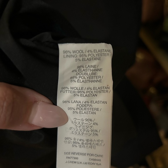 J.Crew Resume Dress Black Wool Stretch #C9102 Size 4 - Picture 12 of 12